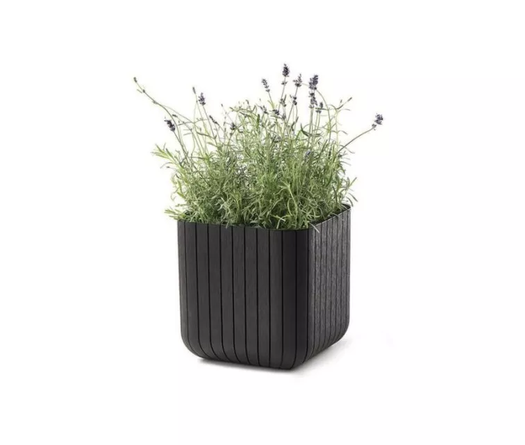 Lillepott Cube Planter M pruun