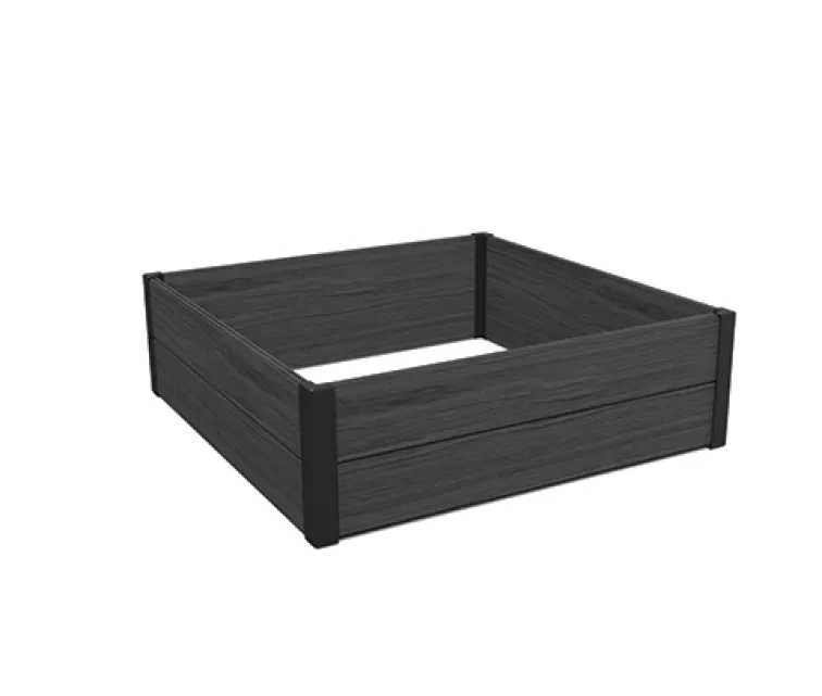 Kvadratinė gėlyno kraštinė Maple Square, 106x106x32cm, pilka