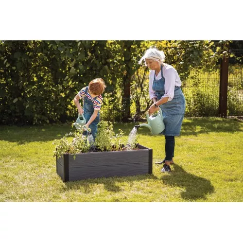 Бордюр для клумбы прямоугольный Maple Tough 106x52x32см серый