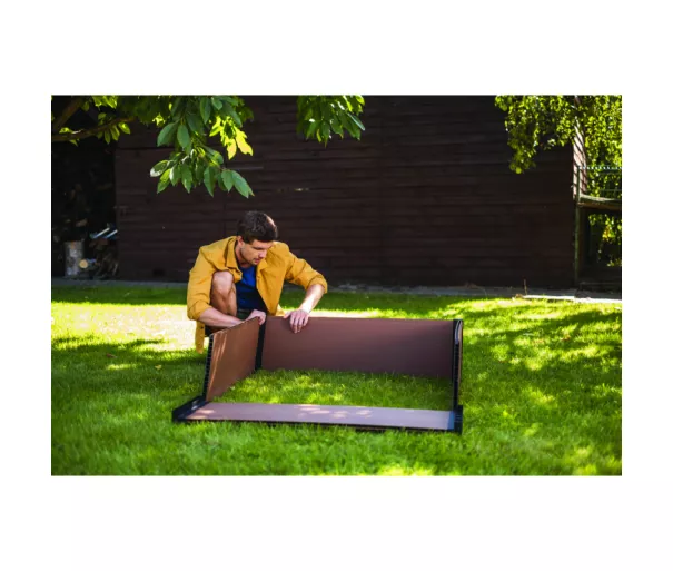 Бордюр прямоугольник клумбы Maple Trough 106x52x32 см коричневый