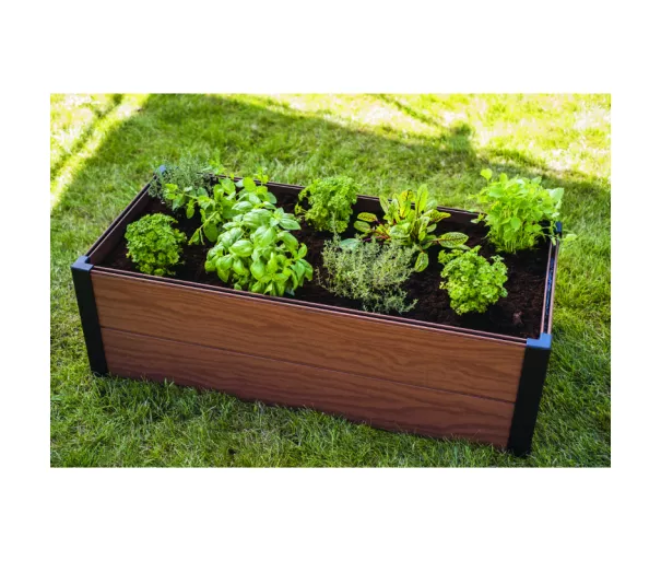 Бордюр прямоугольник клумбы Maple Trough 106x52x32 см коричневый