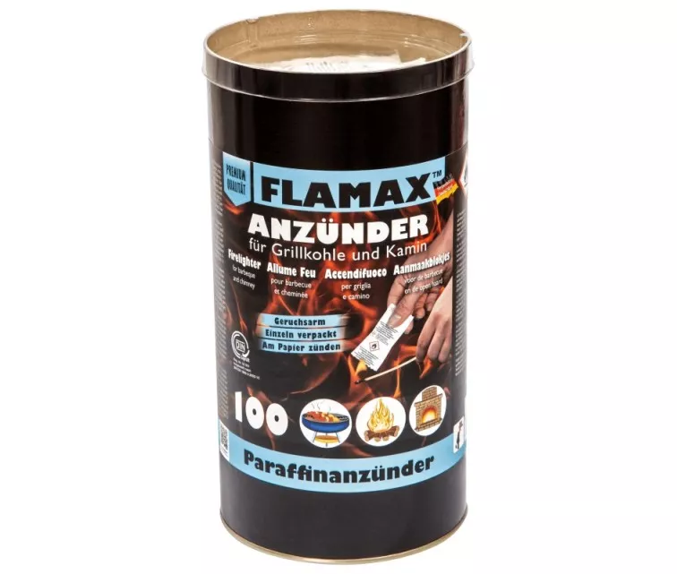 Parafiini süütekuubikud paberkotis, 100 tk