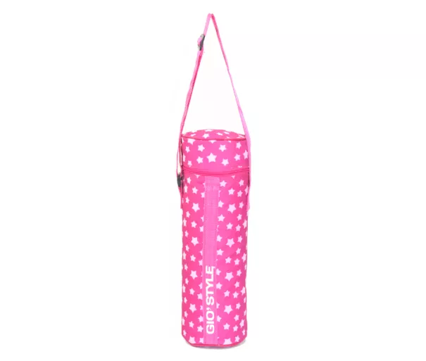 Thermal bag for bottle Stars assorted, red/green/blue/pink