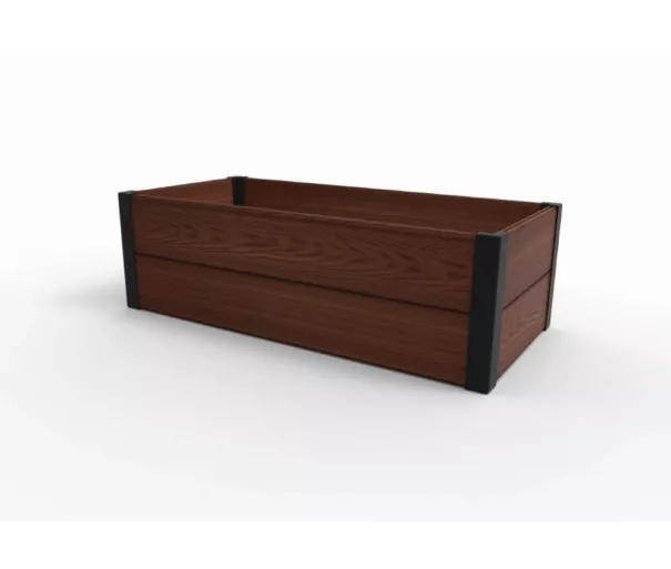 Бордюр прямоугольник клумбы Maple Trough 106x52x32 см коричневый