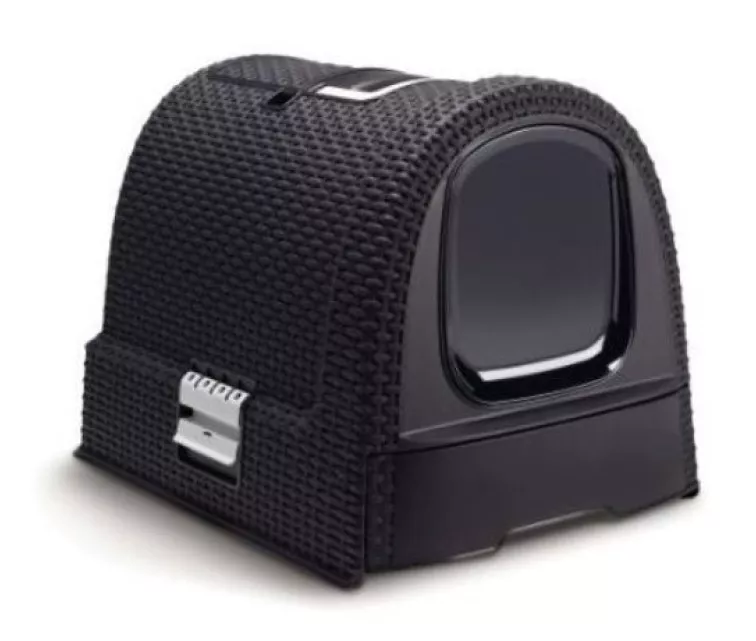 Dėžutė su dangteliu kačių kraikui 51x38,5x40cm pilka