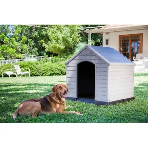 Šunų namelis Dog House 95x99x99cm pilka