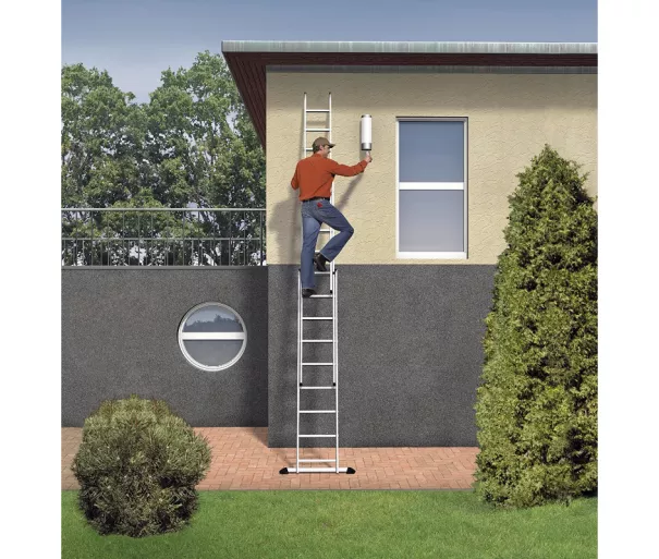 ProfiStep Combi kombinuoti laiptai su papildomu pakopų rinkiniu / aliuminis / 3x9 pakopos