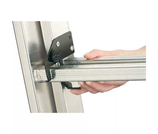 ProfiStep Combi kombinuoti laiptai su papildomu pakopų rinkiniu / aliuminis / 3x9 pakopos