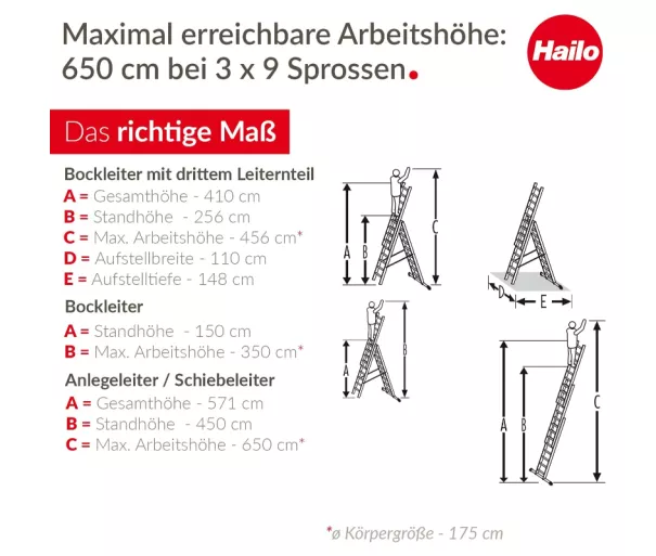 Laiptai derinami ProfiStep Combi / aliuminis / 3x9 pakopos