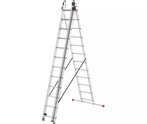 Лестница комбинируемая ProfiStep Combi/алюминий/3х12 ступеней