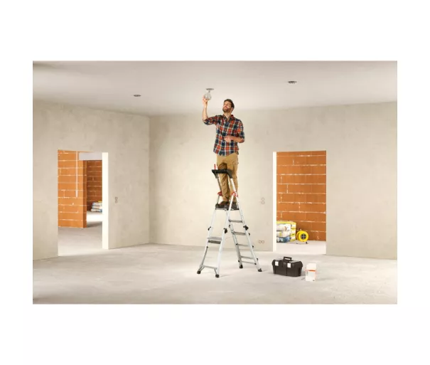Telescopic ladder Master TL100 / aluminum / 3-5 steps