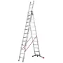 Комбинированная лестница S100 Hailo ProfiLOT / алюминий/ 3x12 ступени