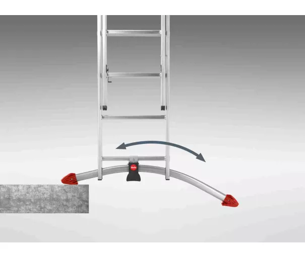 Kombineeritud redel S100 Hailo ProfiLOT / alumiinium / 3x12 astet