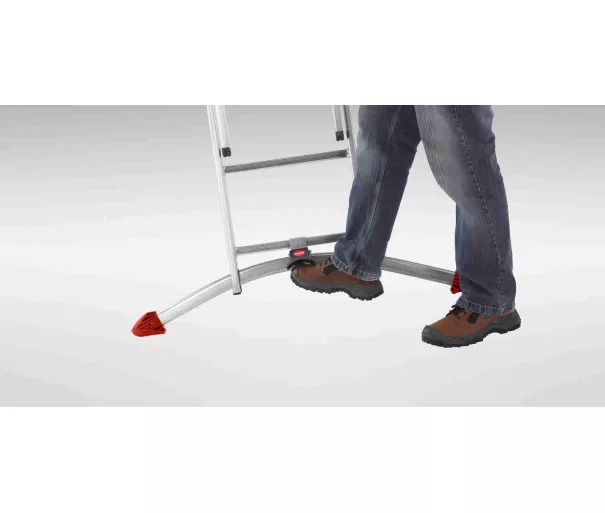 Kombineeritud redel S100 Hailo ProfiLOT / alumiinium / 3x12 astet