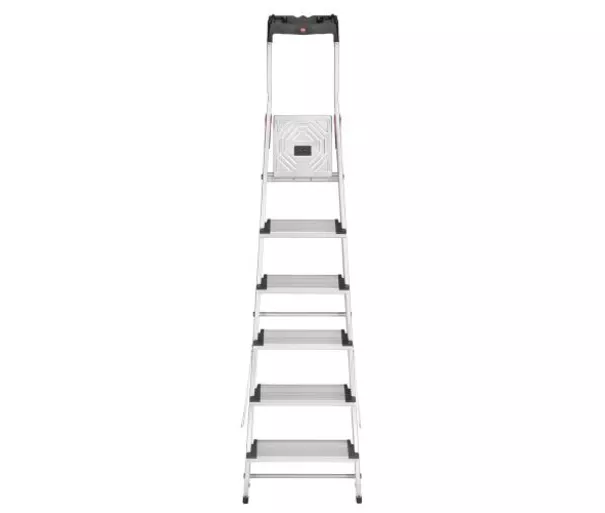 Household ladder L80 ComfortLine / aluminium / 6 steps