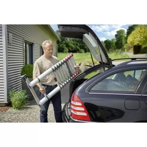 Teleskopinės kopėčios T80 FlexLine / aliuminis / 11 pakopų