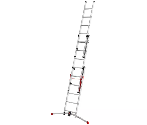 Kombineeritud redel S100 Hailo ProfiLOT / alumiinium / 2x6 + 1x5 astet