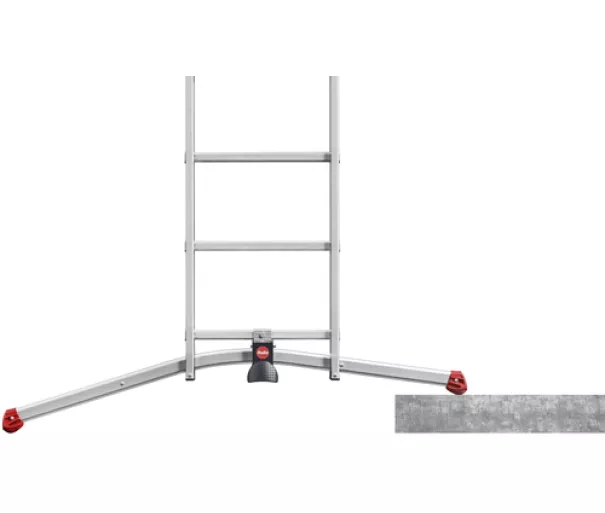 Kombineeritud redel S100 Hailo ProfiLOT / alumiinium / 2x9 + 1x8 astet