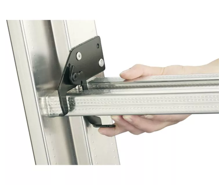 Kombineeritud redel S100 Hailo ProfiLOT / alumiinium / 2x9 + 1x8 astet