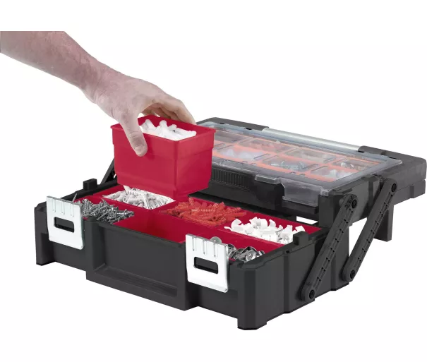 Instrumentu kaste ar 18 nodalījumiem Cantilever Tool Box 18 45,8x24x14,5cm