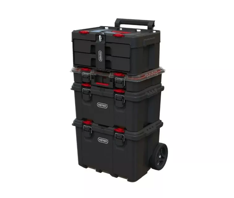 Tööriistakast 2 sahtliga StackNRoll 2 sahtlit 48,1x33,2x23,3cm