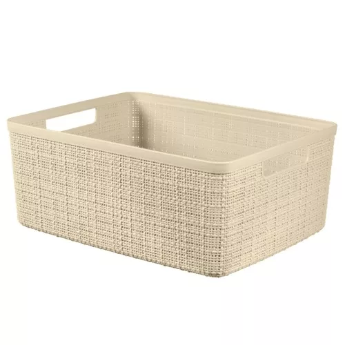 Корзина Jute M 12L 36x28x15см кремового цвета