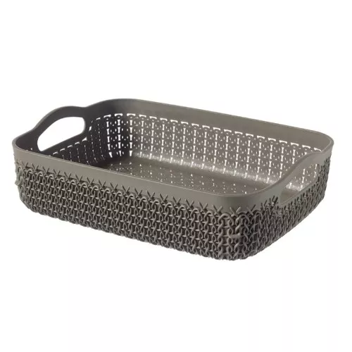 Корзина Knit A5 26x20x7см коричневая