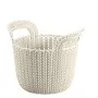 Basket Knit XS round 3L 23x19x19cm white