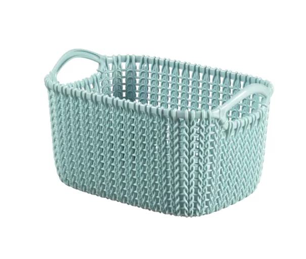 Korv kootud Curver KNIT, 25x17,5x14 cm, sinine