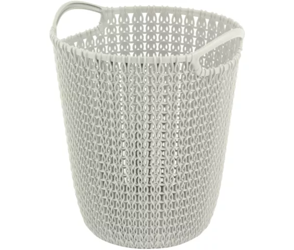 Мусорник для бумаги Knit 7л 23x24x27cм белый