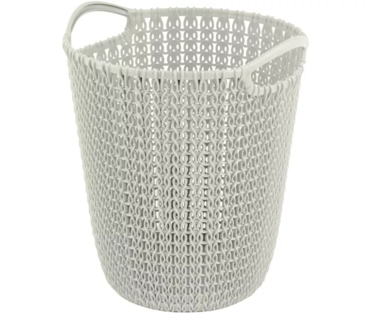 Paper basket Knit 7L 23x24x27cm white