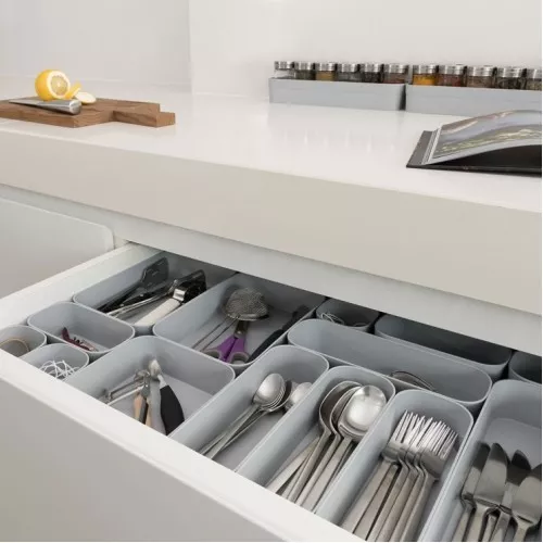 Коробка-разделитель Infinity Recycled L 30x8x5cm серый