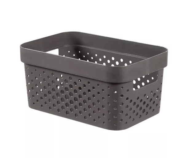 Коробка Infinity Recycled 4,5л 27x19x12см темно-серая