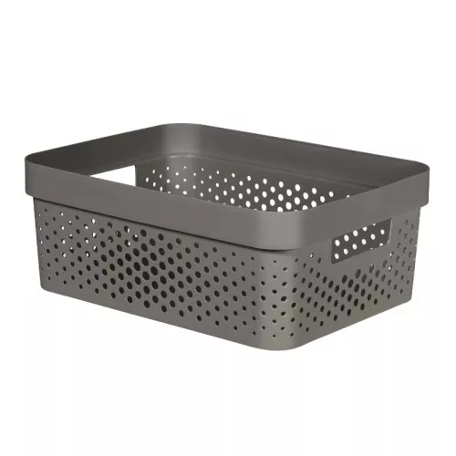 Infinity Recycled Box 11L 36x27x14cm dark grey