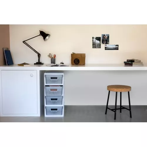 Riiul 4 sahtliga Curver Infinity