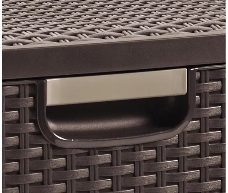 Nelja sahtliga karp Style 33x38x79cm tumepruun