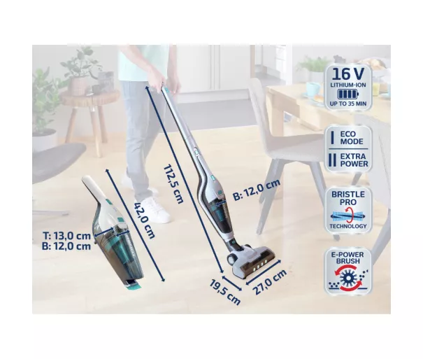 LEIFHEIT Пылесос на аккумуляторе Rotaro PowerVac 2in1 16V