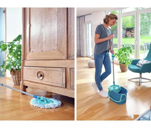Leifheit Clean Twist Disc Mop Ergo grindų valymo rinkinys, 3 dalys