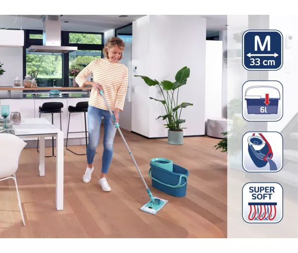 LEIFHEIT grindų valymo rinkinys Clean Twist M Ergo