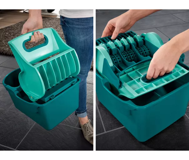 Bucket and brush for floor cleaning Profi Compact set