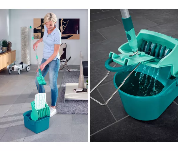 Bucket and brush for floor cleaning Profi Compact set