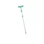 LEIFHEIT Window Cleaner and Brush with Telescopic Handle 120-200cm Brush Window Cleaner
