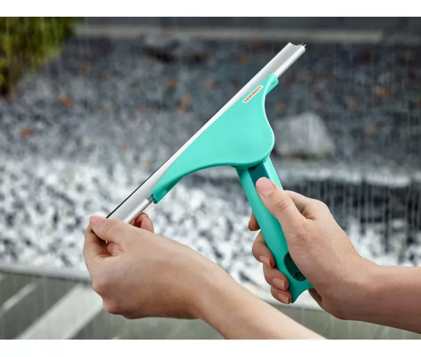 Window cleaning set with telescopic handle Set squeege 2in1 XL Pro Reach Telescope 4m