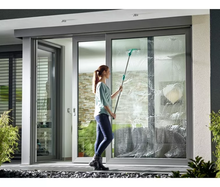 LEIFHEIT Комплект для мытья окон с телескопической ручкой 145-415см Window Slider XL