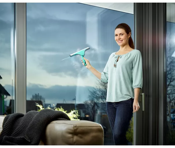 Window cleaning set with telescopic handle Set squeege 2in1 XL Pro Reach Telescope 4m