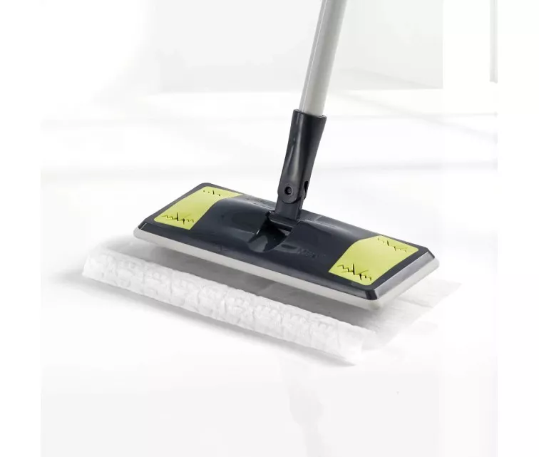 Floor brush for dust collection Dust Mop 25.8x10.5cm with 10 cloths 29.5x21.5cm