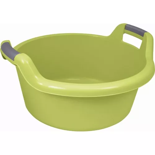 Тазик с ручками круглый 27л зеленый