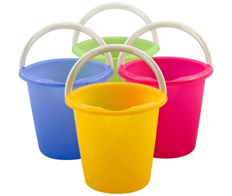 Ведро Bingo 10л mix розовое / синее / зеленое / оранжевое