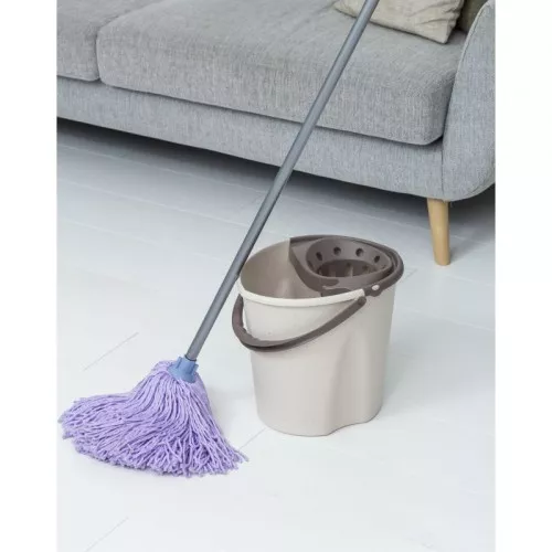 12L Ecohome bucket with push button grey