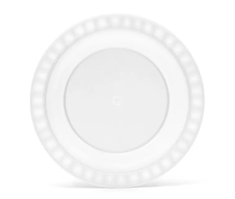 Plaat Ø25,5x2,5cm Trippy valge